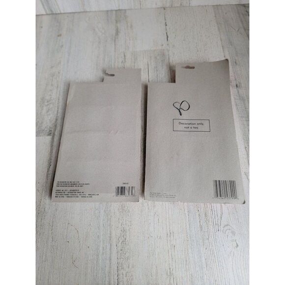 Miniature snowflake candy cane snowman face ornament Xmas set glitter - Picture 9 of 9